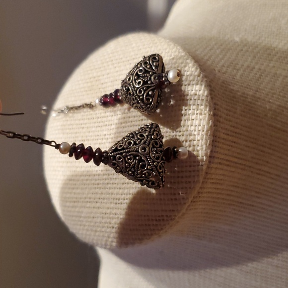 🧿NEW ELEGANT SILVER EARRINGS - Picture 4 of 12